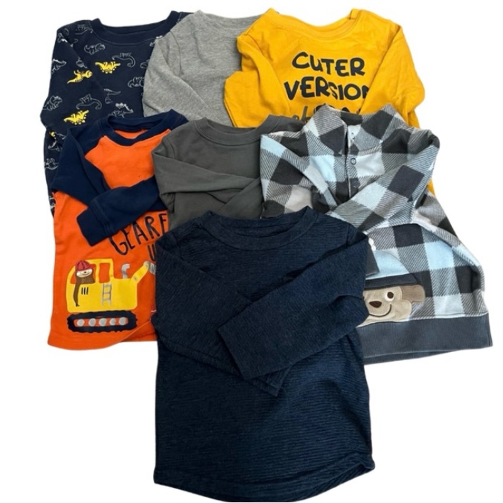 18 Months Boy Long Sleeve Tops (7 shirts)